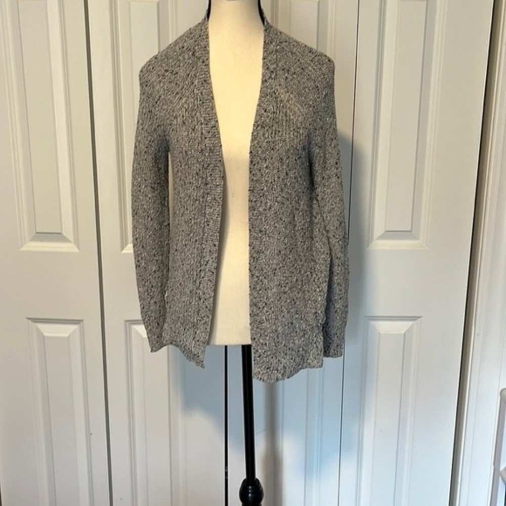 American Eagle Grey Knit cardigan with side tie size XS excellent condition
